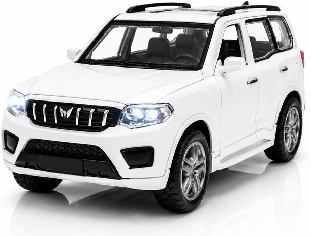 SQUIDSY Mahindra 1:36 Scale Scorpio Toy Car Metal Die-cast Pullback with Light & Sound