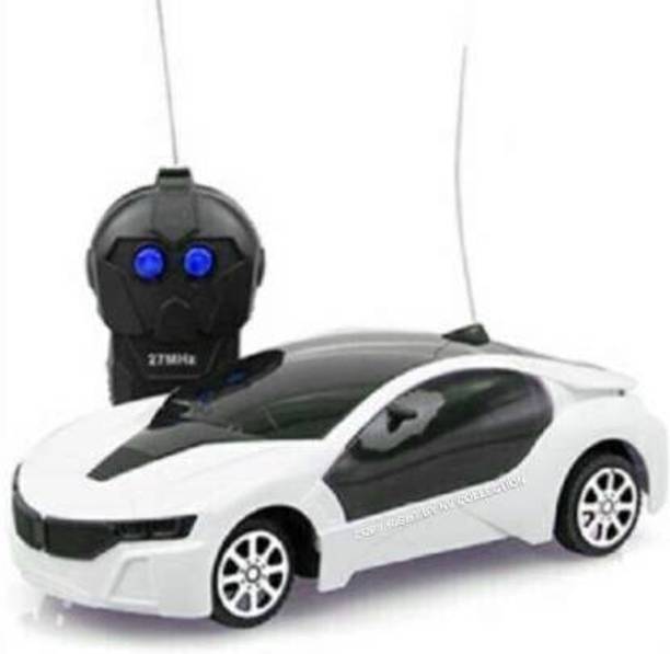 GTTT Remote Control Fast Modern Car With 3D Lights (white) (White)