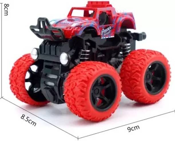 GourPanda Monster Truck Cars, Push and Go Toy Trucks Friction Powered Cars