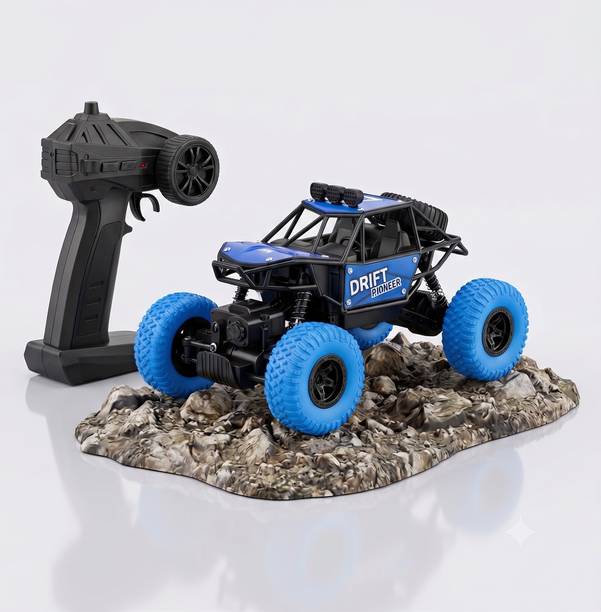 TIRUPATIVARIETYCENTRE Rechargeable 4x4 RC Car 4x4 RC Car - Remote Control Climbing Rock Crawler Toy