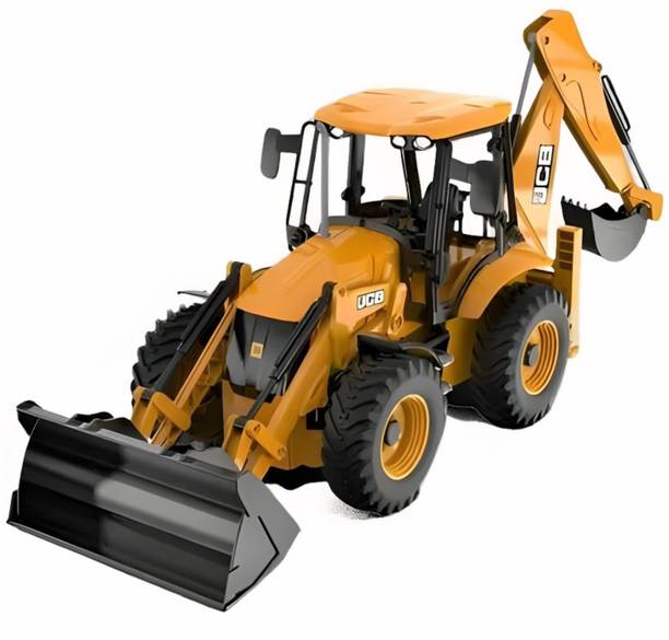 SBE Plastic 2 in 1 JCB Construction Vehicle Toy For Child