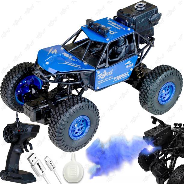 Toyco Rock Crawler 1:16 Offroad Monster RC Car with Smoke Function & Rechargeable Car
