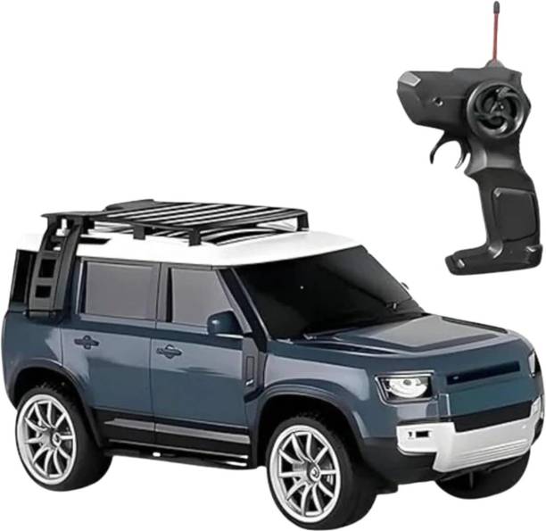 JoyAura RC Defender Car with Headlight ,Tail Light, Smoke (Rechargeable)
