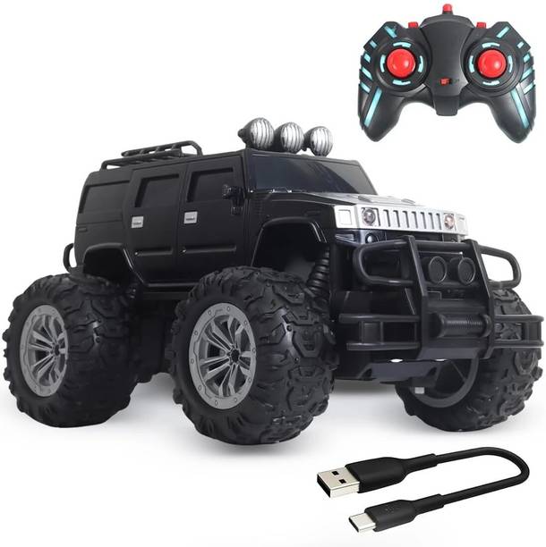 Wembley Rechargeable Adventure Jeep Off Roader All-Terrain & 4 Headlight Mode RC Car