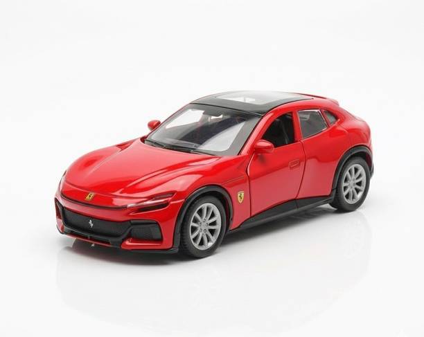 Ignite 1:36 Scale Die-cast Metal Ferrari Toy Car Pullback with Light & Sound