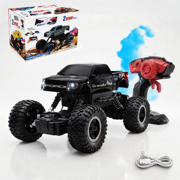 SMART BOY Rock Crawler 4x4 RC Car with Spray Smoke Effect & App Control