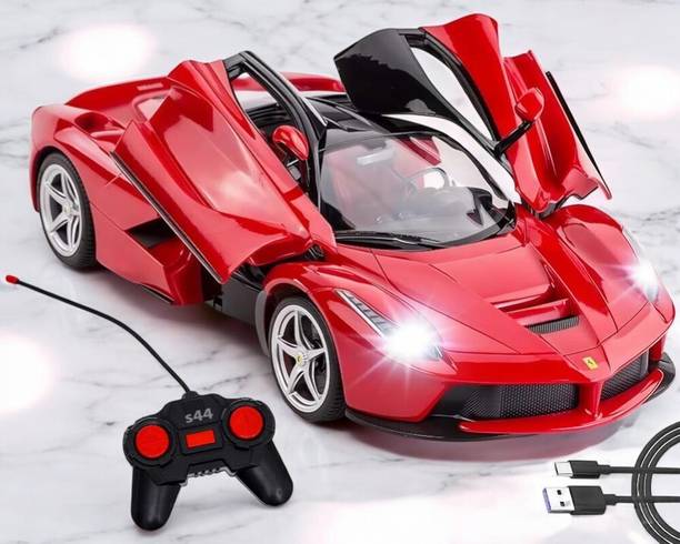 Just97 Rechargeable Farrari Style Remote Control Car With Opening Doors_RAC-A47