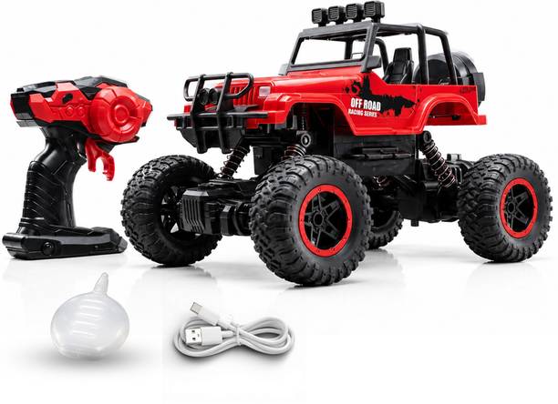 SMART BOY RC Car Rechargeable Off Road Jeep Double Smoke Monster Truck Toy