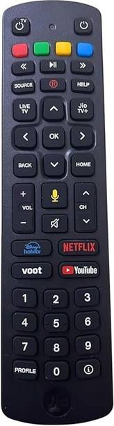 TTH JIO DTH Remote with Voice Feature (Please Match Image with Old Remote) Jio, Jio TV, With Voice Function, Jio TV DTH, Jio DTH Remote Controller