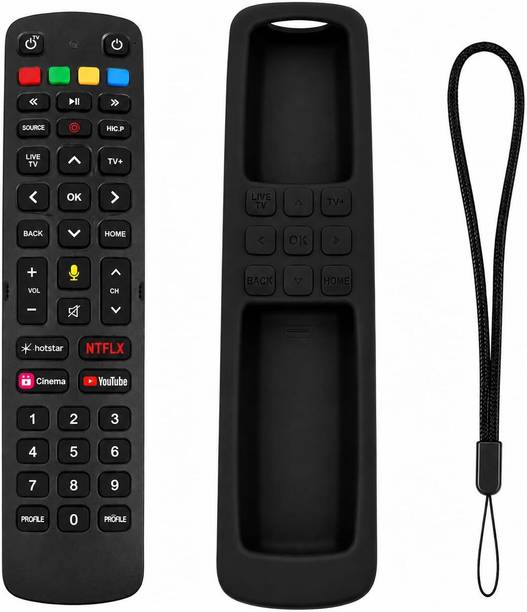 Kpdp Jio Remote & Silicone Cover Combo with Hand Strap jio, remote, Premium Protective Silicone Case for Jio Remote Remote Controller