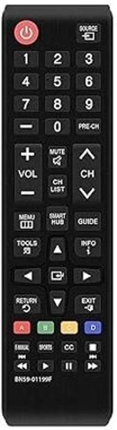 arhan Samsung TV remote for All LCD LED HDTV 3D Smart TVs Remote, Black samsung tv remote Remote Controller