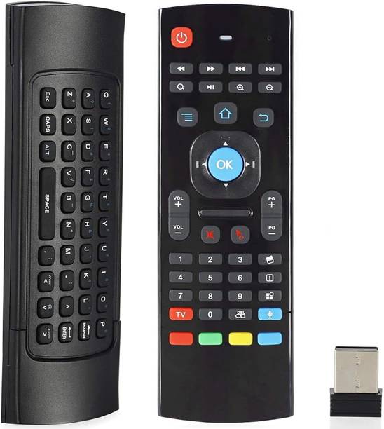 TIZOQ 4 in 1 Replacement Air Mouse Remote Control for Android Devices, Wireless Keyboard, 6-Axis Somatosensory, IR Remote Learning Android TV Box, Mini PC, Windows Remote Controller