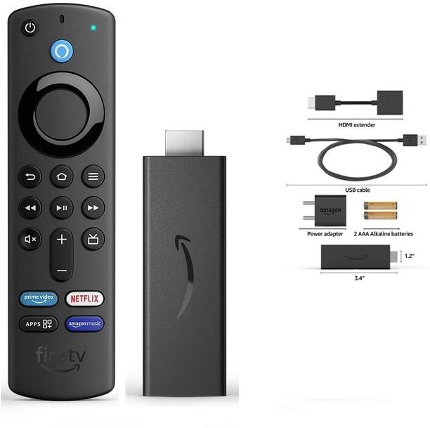 SHAILRON Fire TV Stick, full HD streaming device , Alexa Voice Remote ALL TV Brands Remote Controller