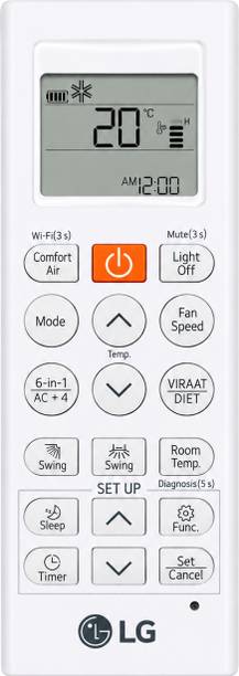 Technovate Split AC Remote Suitable for LG Inverter AC रिमोट कंट्रोलर