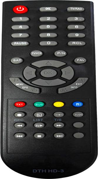 Ehop HD-3 DTH Set Top Box Remote Compatible for (Free Dish) Set Top Box Remote DVB Remote Controller