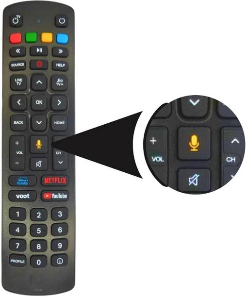 Aurabeam jio Fiber Set Top Box Remote (MIC-BLUTH) Jio Fiber Set Top Box Remote Controller