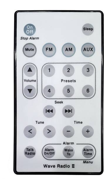 TECVITY Audio Remote No. B - 2 Replacement for, Bose Wave Radio II Remote Controller