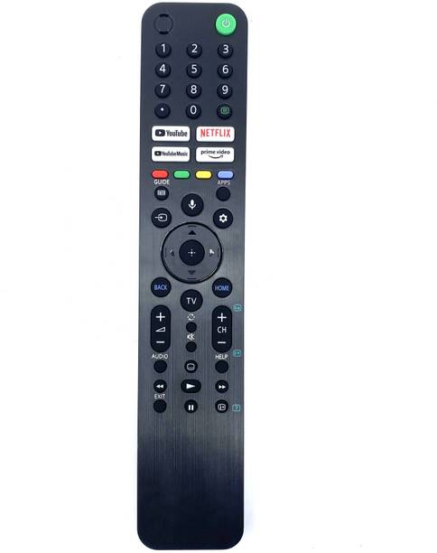 Crystonics TX520P Voice & Google Assistant Function Remote Control For Sony Bravia HD 4K Sony 4K 8K HD TV KD-43X85J KD-50X80J KD-55X80J KD-65X80J Series Smart TV Remote Controller