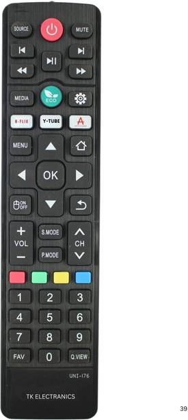 TK ELECTRANICS Compatible with  Amstard,Akai, Croma,Eston,Iconic,JVC,Micromax,T-Series, Vise Remote Controller