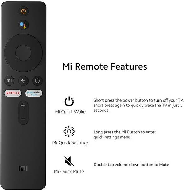 NeroEdge Mi Remote XMRM-00A Mi Remote Controller with Netflix & Prime Video Button Voice Search mi xioami redmi Remote Controller