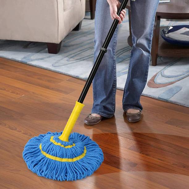 DOLFINS adjustable handle twist mop Microfibre Wet and Dry Broom