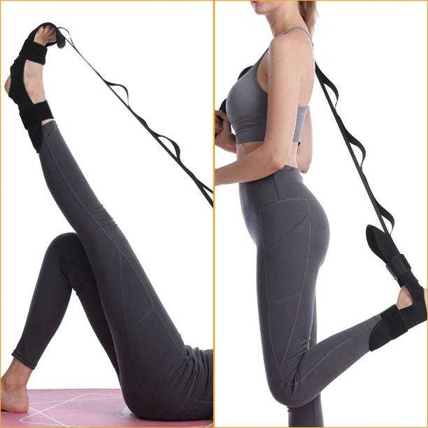 Leosportz Yoga Stretching Strap, Ligaments of Leg Stretching Belt Microfibre Yoga Strap