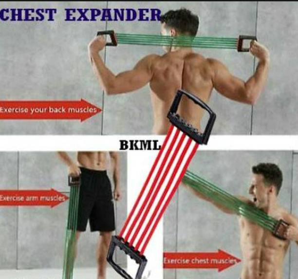 BOLDHIGH Adjustable Chest Expander for Fitness Workout with 5 Soft Latex Rope for Unisex Resistance Tube