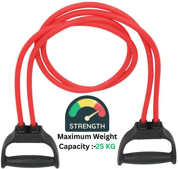 Shopeleven Expandable latex rope tube stretches chest arm muscle toning tube band home gym Resistance Tube