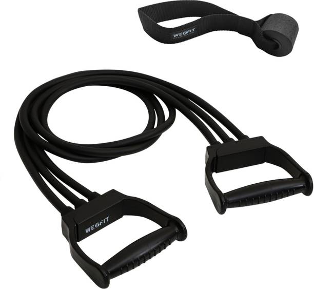 WErFIT Resistance Tube With Free Door Anchor For Stretching, Toning & Full Body Workout Resistance Tube
