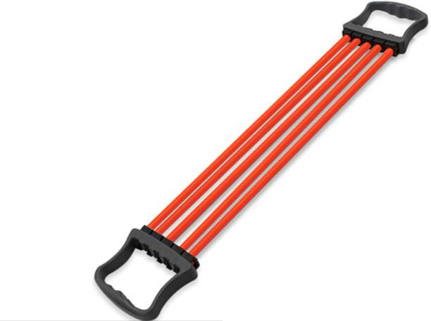 BOLDHIGH Adjustable Chest Expander for Fitness Workout with 5 Soft Latex Tube for Unisex Resistance Tube