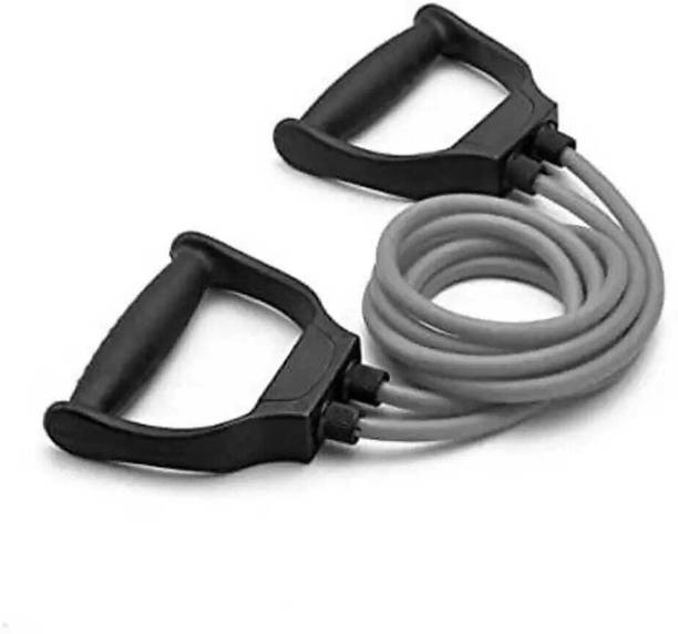 LIVOX Toning Tube with D Handle for Exercise Workout, Rubber Band Resistance Tube
