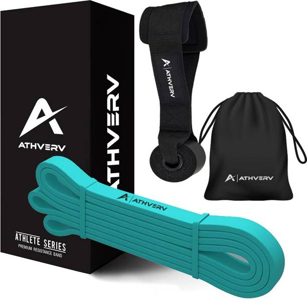 ATHVERV Heavy Resistance Band with Door Anchor, Pull Up Assist Band for Stretching Resistance Tube
