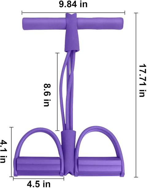 MOLDEST Pull Reducer Band Resistance Band Workout Body Pedal Exerciser Tube 4 Tube Resistance Tube
