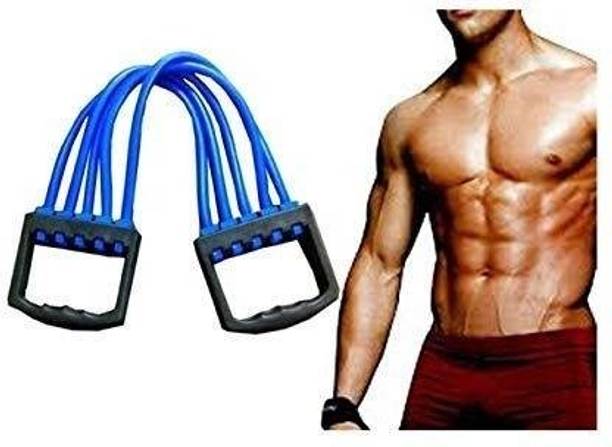 jeelmika Spring Exerciser Chest Expander with Silicone Rubber Unbreakable Home Gym Resistance Tube