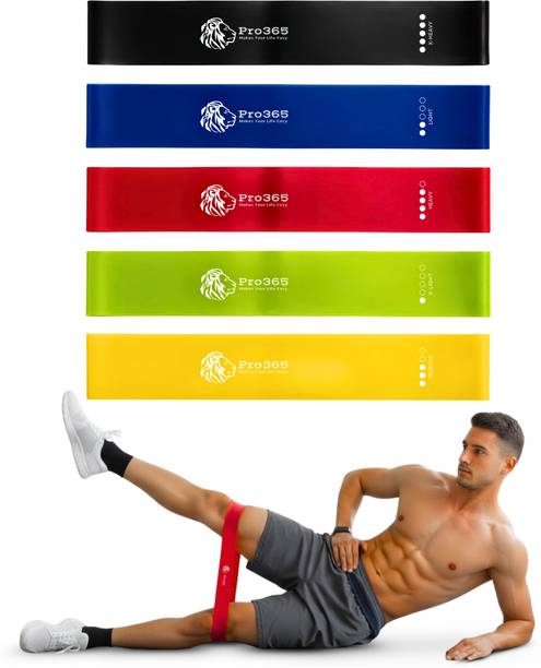 PRO365 Latex Mini Loop Bands Medium Resistance | Stretching, Toning & Workout Bands Resistance Tube