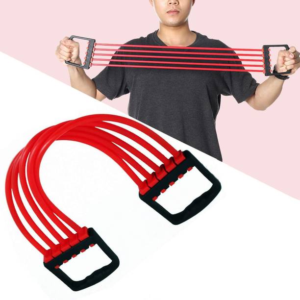 Strauss Adjustable Chest Expander | Ideal for Gym & Home | Stretching Resistance Tube