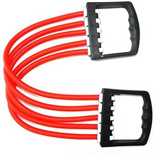 Khargadham 5 SILICONE STRIPES CHEST EXPANDER Resistance Tube