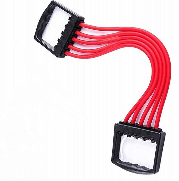 FITRONYX Adjustable Muscle Pulling 5 Rubber Chest Expander, Resistance Tube