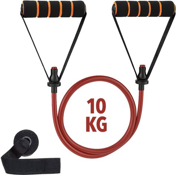 BOLDFIT Resistance Tube, Exercise & Stretching Resistance Band Set For Men & Women Workout Resistance Tube