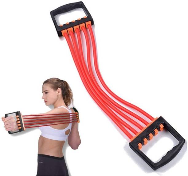 Comfortinglives Tube Chest Expander Rubber Resistance Fitness Training Equipment Resistance Tube