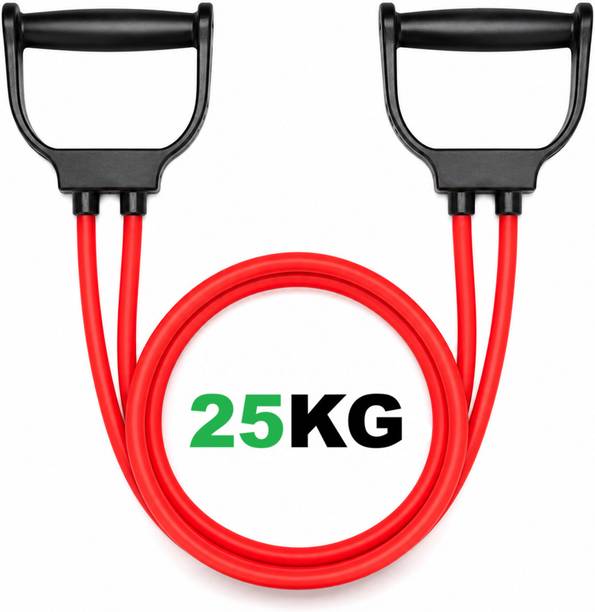 Shopeleven Pull rope Rubber Band Resistance Tube for Workout Exercise(Pack of 1,Multicolor) Resistance Tube