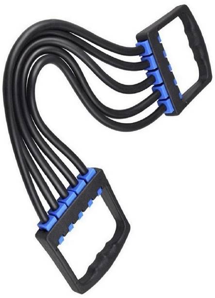 FITRONYX Chest Expender Yoga Resistance Tube Rehabilitation Band Practice,pilates Black Resistance Tube