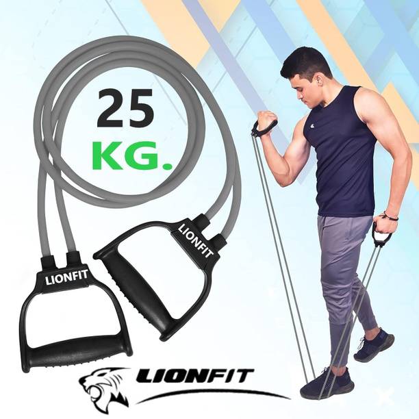 LIONFIT Workout Band Resistance Tube for Full-Body Fitness & Dumbbell Replacement Resistance Tube