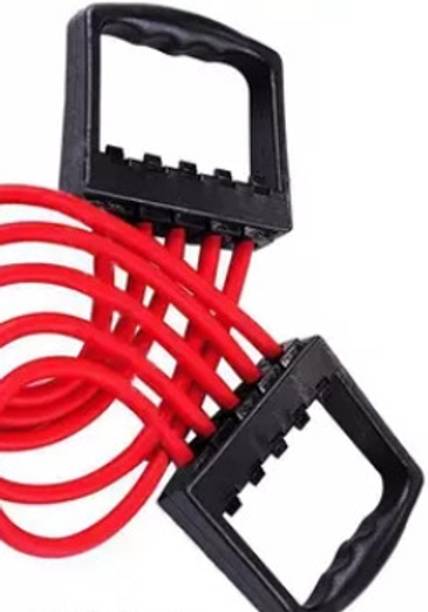 BOLDHIGH Adjustable Chest Expander for Fitness Workout with 5 Soft Latex Rope for Unisex Resistance Tube