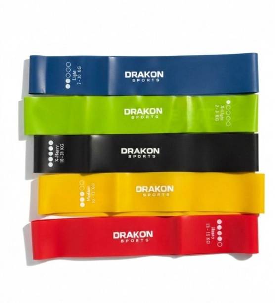 Drakon Sports Latex miniloop Resistance Loop Band for Workout & Gym Resistance Tube