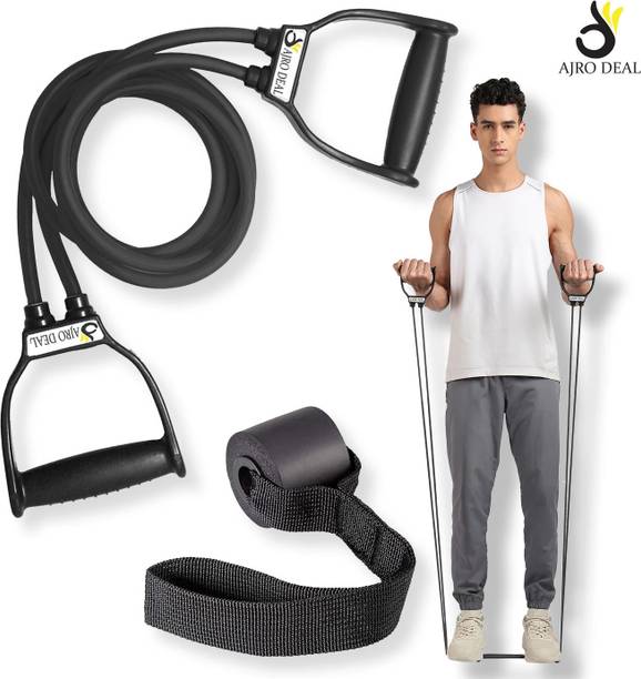 AJRO DEAL Double Toning Tube Exerciser Fitness Pulling Rope Resistance Tube