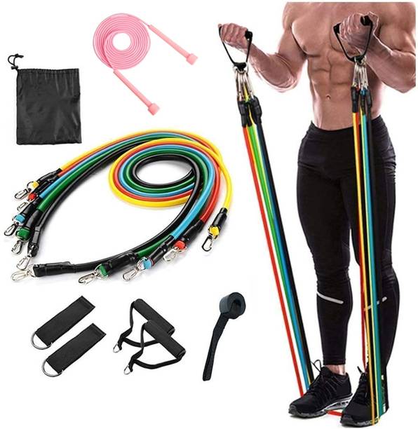 NORWICH ENTERPRISE T11 Pcs Resistance Band Exercise Toning Tube Set For Fitness P896 Resistance Tube