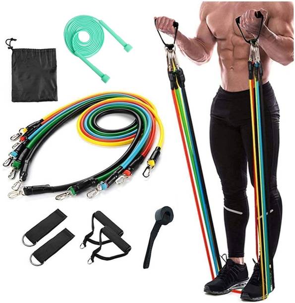 NORWICH ENTERPRISE T11 Pcs Resistance Band Exercise Toning Tube Set For Fitness G505 Resistance Tube