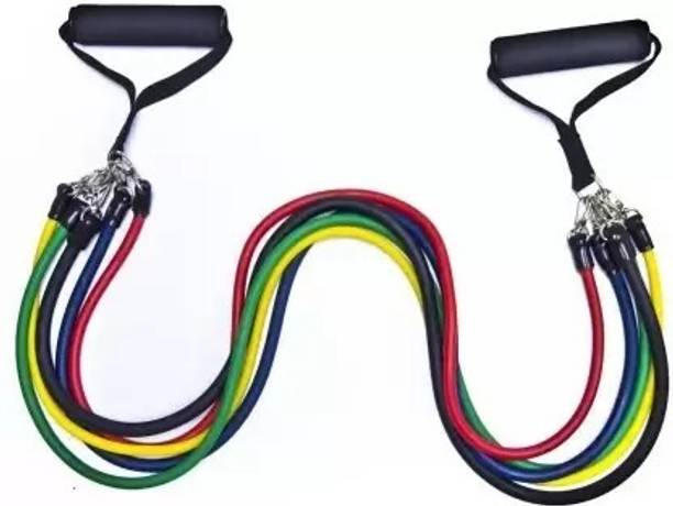 ALORNIS 11PCS Resistance Bands Tube Resistance Band (Pack of 11) Resistance Tube