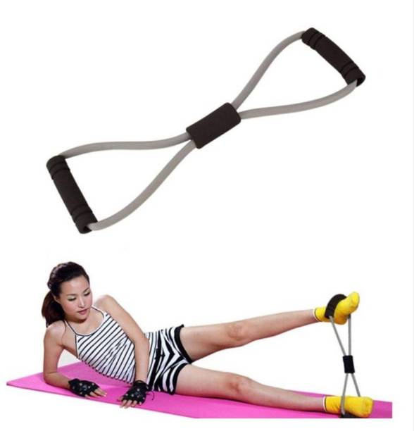 SUVIKSHA Figure 8 Shaped Latex Resistance Band Soft for Chest, Arm Shoulder Workouts Resistance Tube